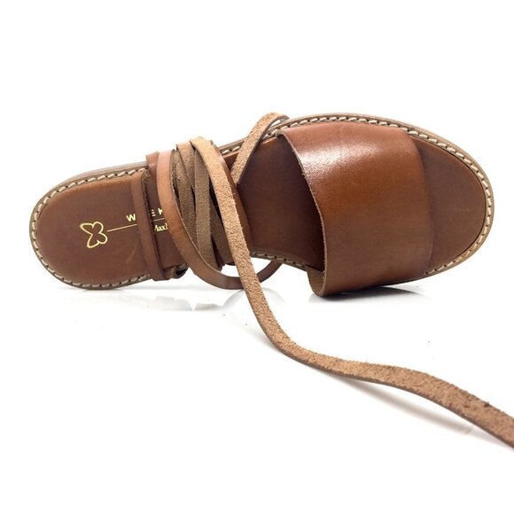 NEW  MAXMARA WEEKEND TIFFANY Leather Wrap Sandals - Picture 7 of 7